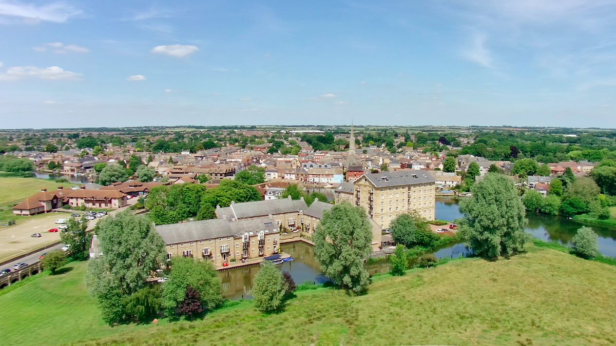 Holy Stone HS720G Drone_Example image of village_Corrected