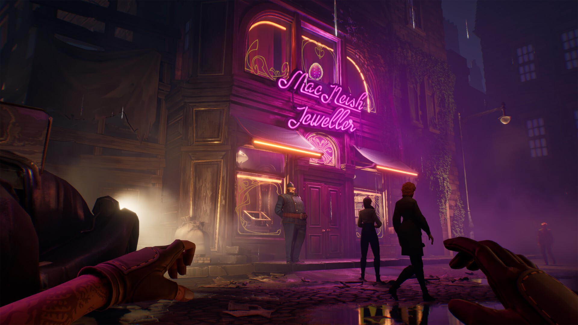 A screenshot of the upcoming PS5 game, Thick As Thieves.