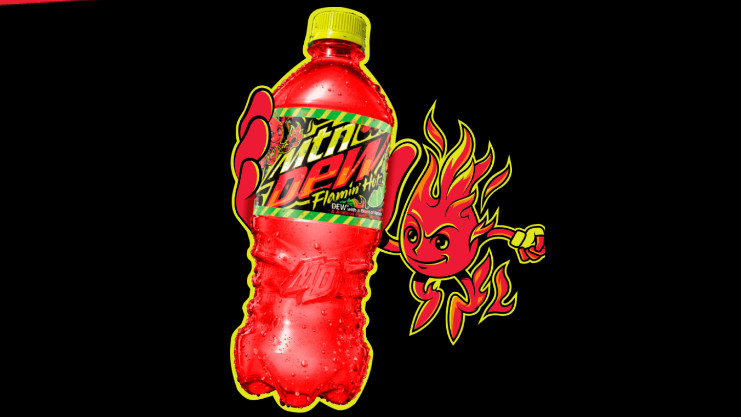 blazing hot mountain dew