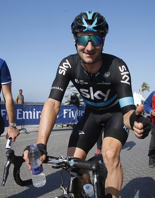 Elia Viviani (Team Sky) pleased with his first victory of the season at the Dubai Tour