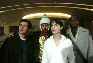 zoey deschanel in Hitchhiker's guide to the galaxy movie