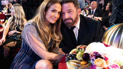 Jennifer Lopez and Ben Affleck seen during the 65th GRAMMY Awards at Crypto.com Arena on February 05, 2023 in Los Angeles, California