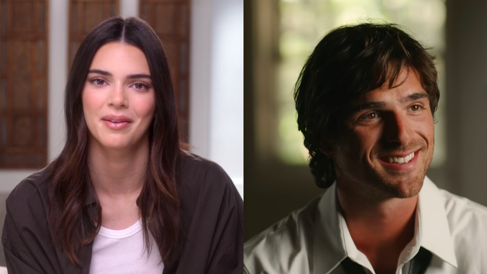 Kendall Jenner and Jacob Elordi side by side. 