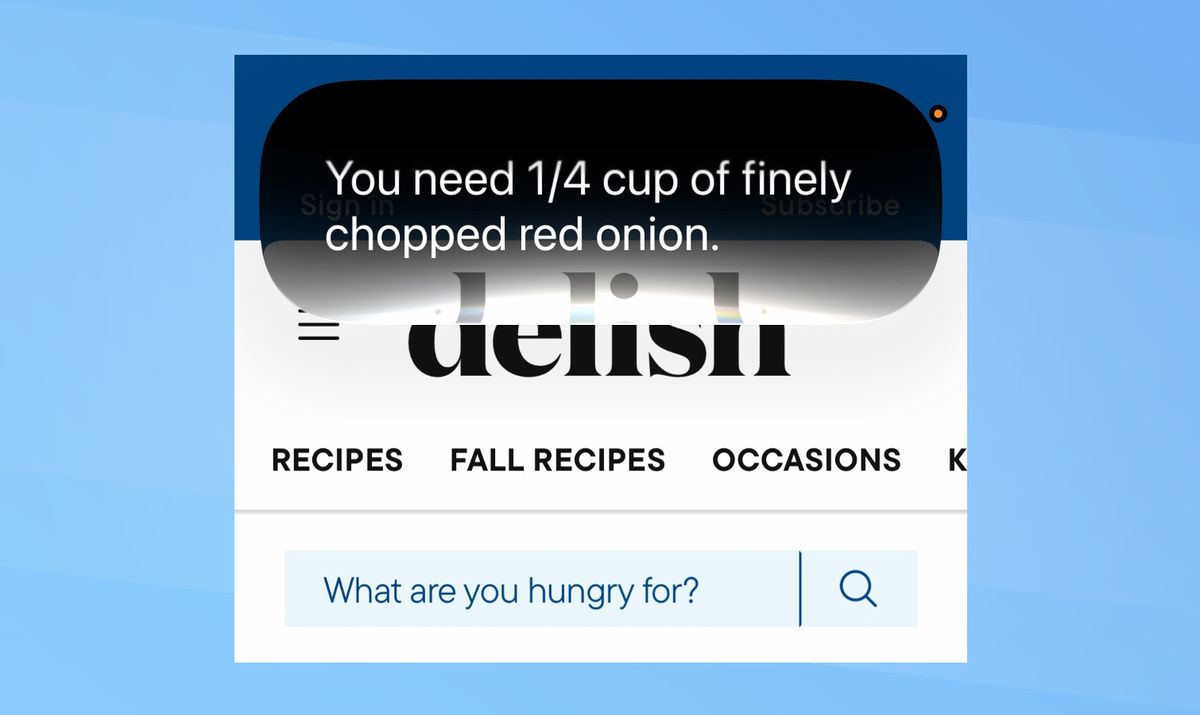 iOS 27 - Have Siri help you out while cooking.