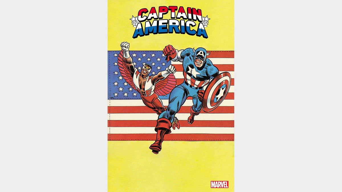 A retro style Captain America cover