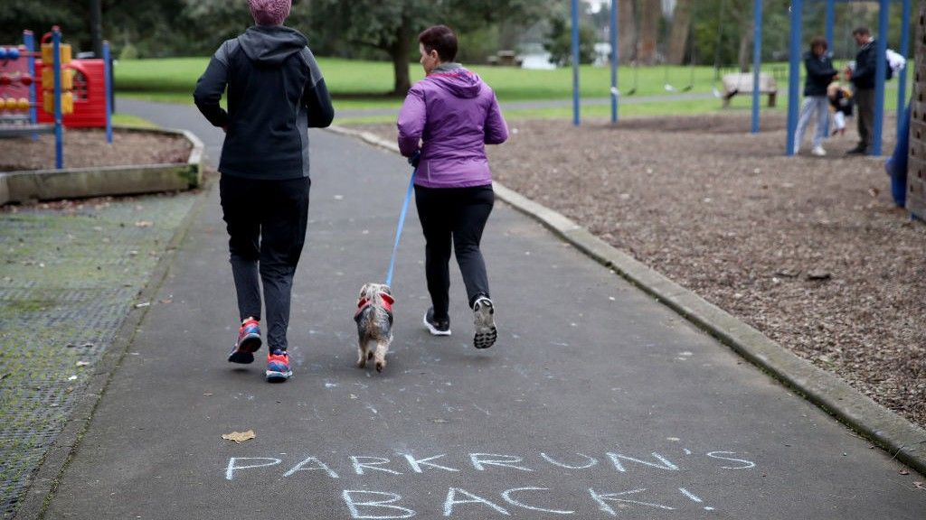 parkrun Western Springs Park on July 04, 2020 in Auckland, New Zealand