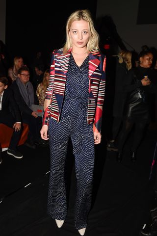 Caroline Vreeland Front Row At New York Fashion Week AW15