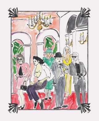 Raffles Residents, illustration by Luke Edward Halls