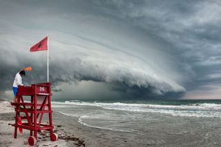 University of Central Florida photography student Jason Weingart took this photo of a shelf cloud at the leading edge of a thunderstorm, in Ormond Beach, Fla., on May 15, 2012.