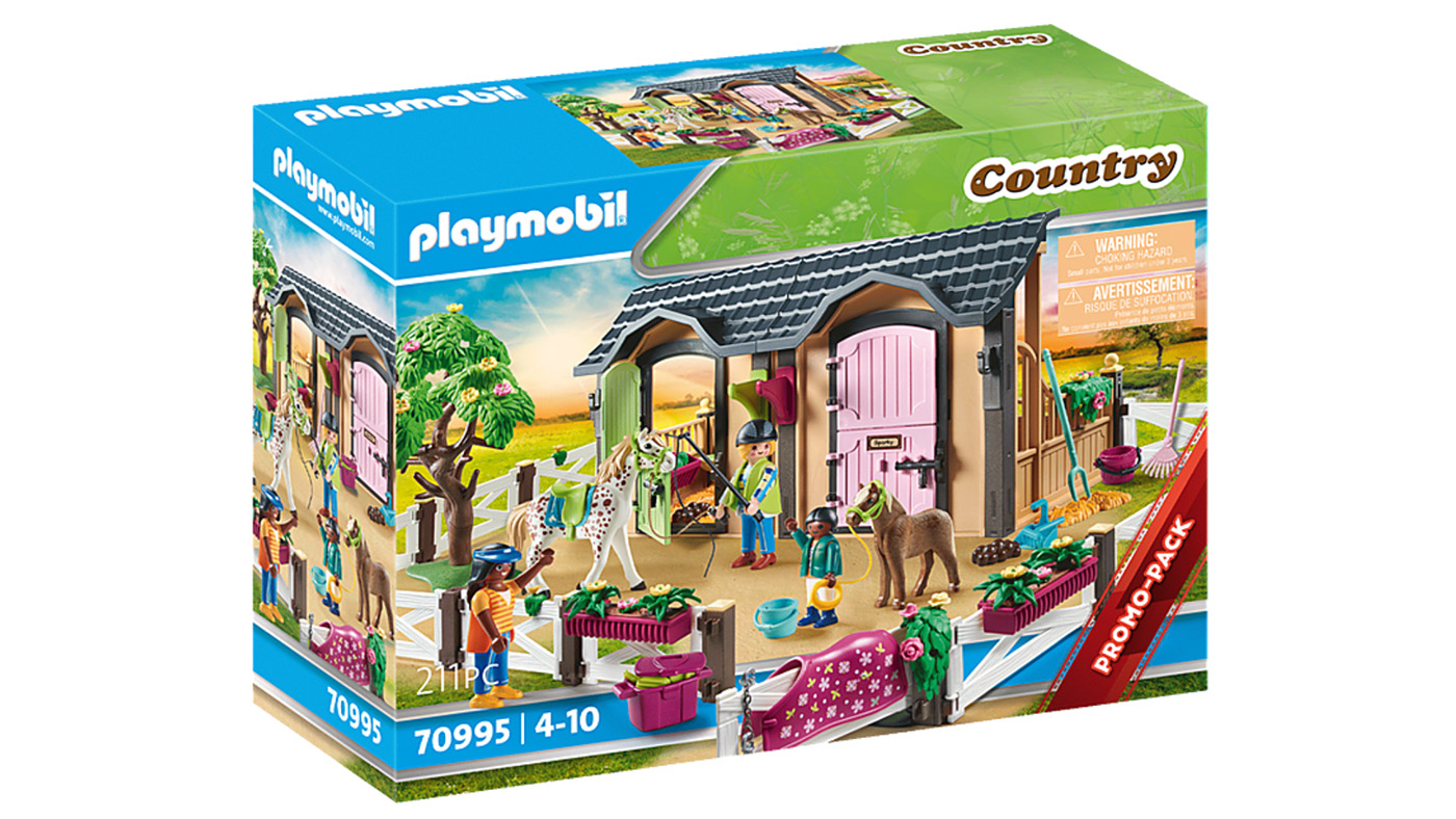 Playmobil Lessons and Stable horse set