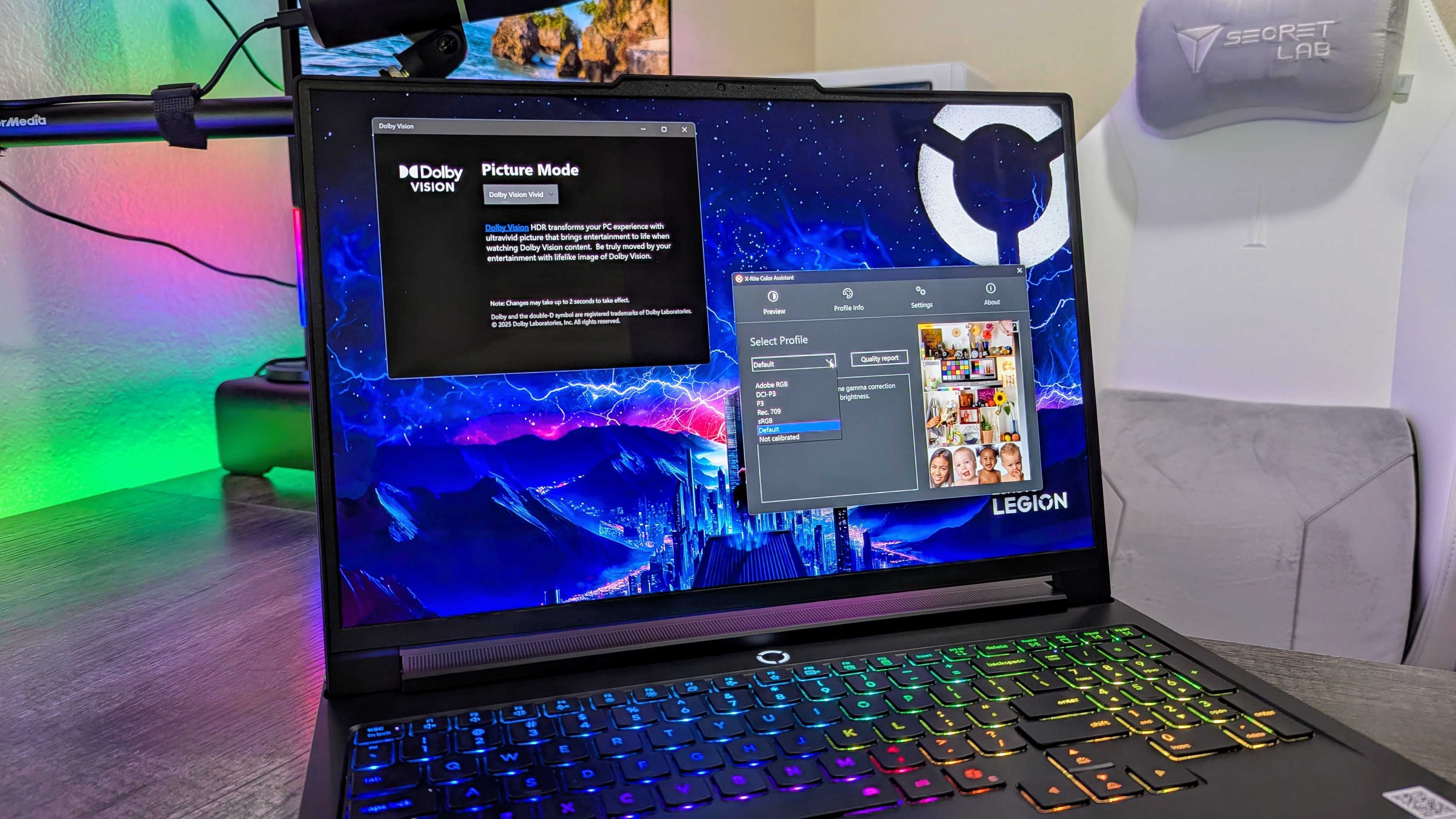 Image of the Lenovo Legion Pro 7i (Gen 10) gaming laptop.