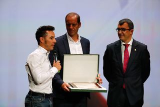 Joaquim Rodriguez, Christian Prudhomme and Javier Guillen