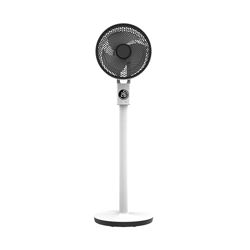 Meacofan Sefte® Pedestal Fan - Adjustable Height Air Circulator With Powerful Airflow - Ultra-Quiet Remote Controlled Cooling - Night Mode, Mute, on and Off Timer
