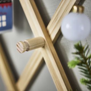 Wooden IKEA christmas tree for the wall