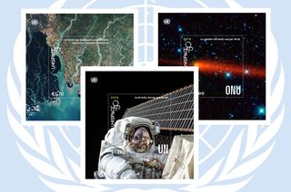 In addition to six postage stamps, the United Nations Postal Administration (UNPA) will offer three souvenir sheets as part of its UNISPACE+50 commemoratives.