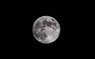 Photographer Fred Pompei captured this image of the International Space Station moving over the face of the "Sap Moon," the last Blue Moon of 2018. Pompei used a William Optics GT71 (400mm f5.9) with a Canon T7i shooting video, with a shutter speed at 1/2000 sec. He also used an Astro-Tech AT6RC astrograph with a ZWO ASI174MM Mini Monochrome Astronomy Camera.