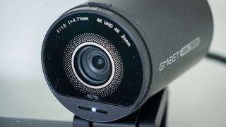 Emeet SmartCam S800 on top of a computer monitor