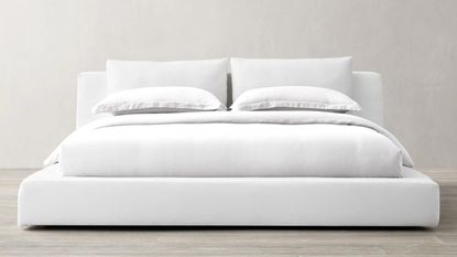 original RH cloud bed dupes in white bedroom styles neutrals 