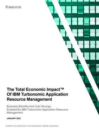 Whitepaper cover with title with green rectangular graphic top right