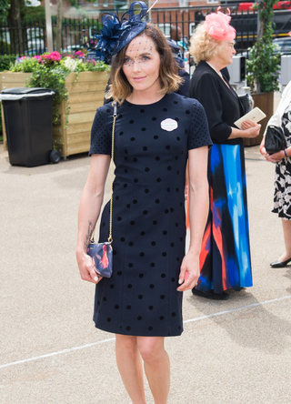 Victoria Pendleton arrives for day 2 of Royal Ascot at Ascot Racecourse on June 8, 2016 in Ascot, England