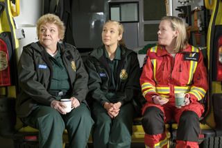 Jan, Ruby and Dixie mull over Iain Dean's shock announcement in the ambulance station