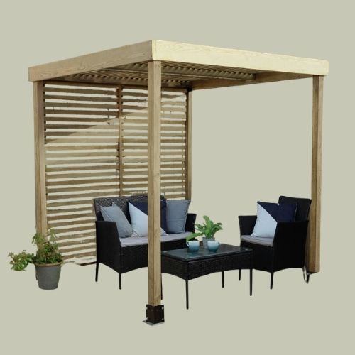 Forest Garden, Modular Pergola With Side Panel
