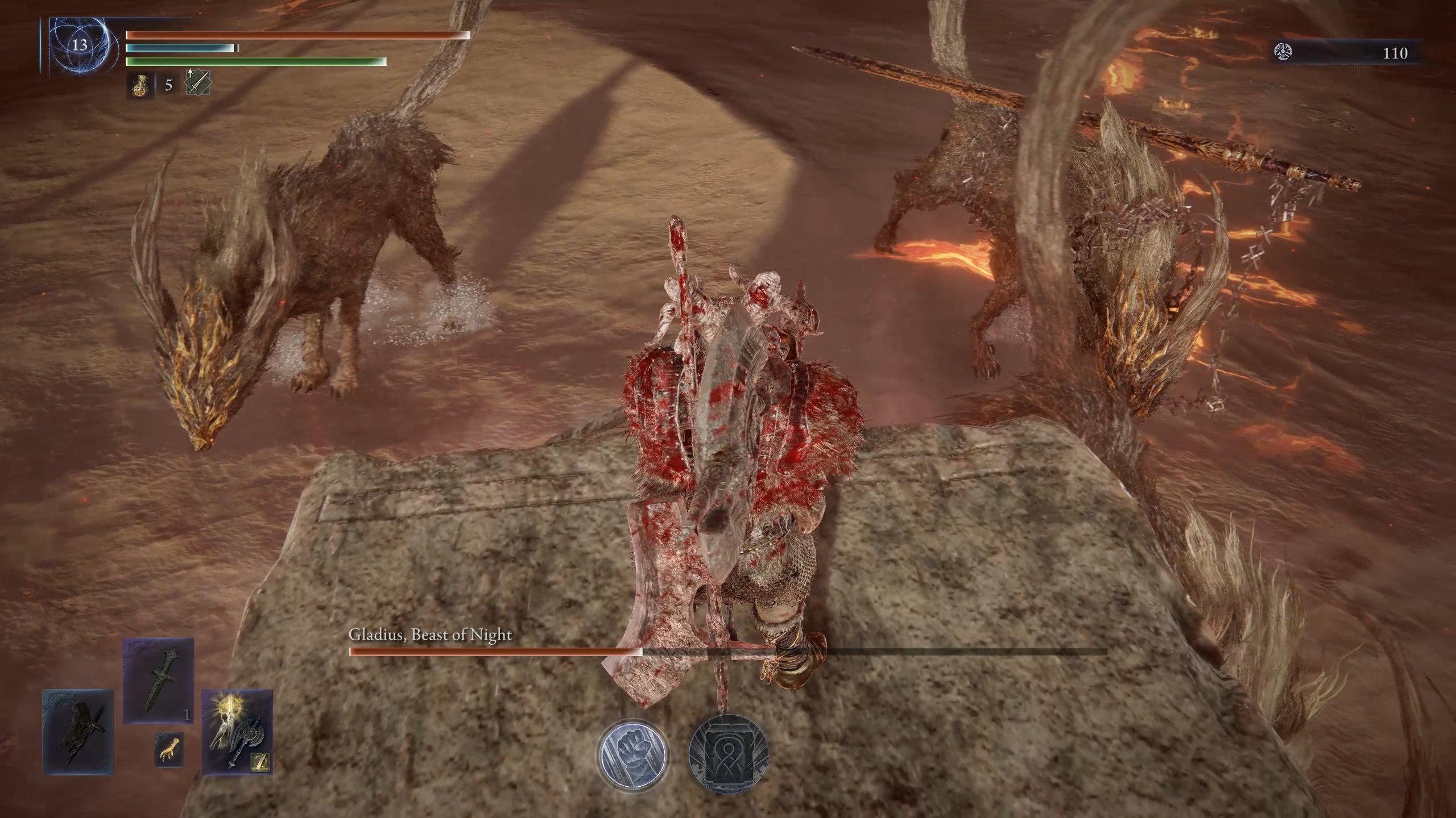 Elden Ring Nightreign Gladius - Raider standing on rock