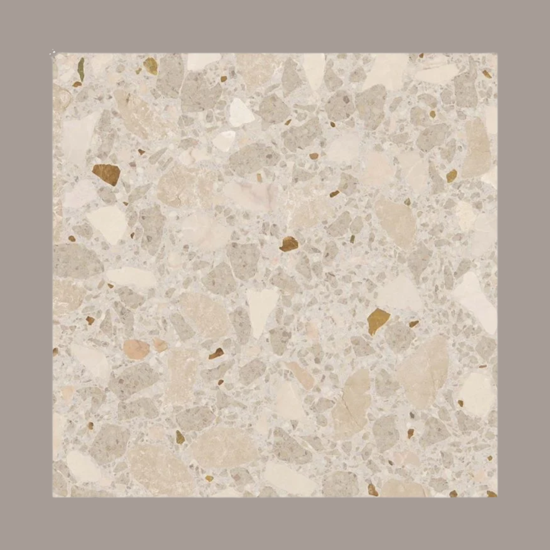 Claybrook, Chunk Sand Big Chip Terrazzo Effect Porcelain Tile