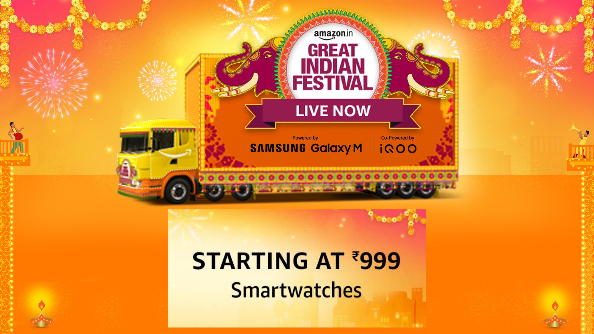 Amazon Great Indian Festival Smartwatch and Fitness Band deals