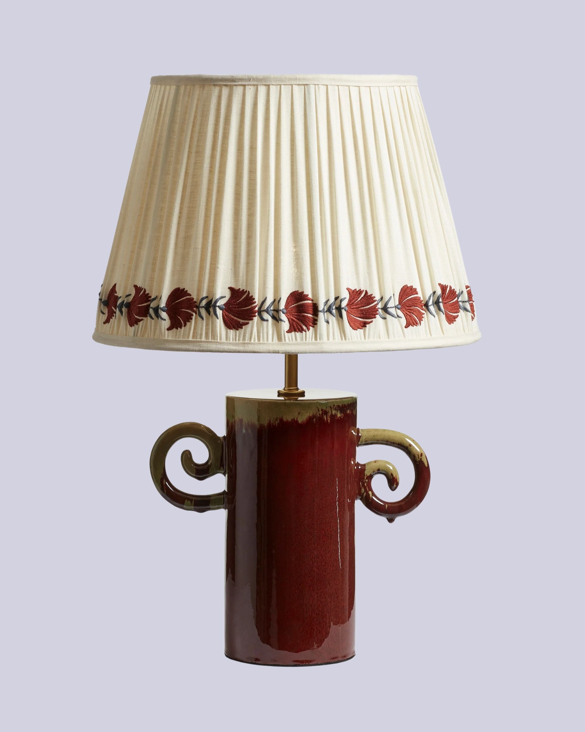 OKA, Rocaille Table Lamp Base - Red
