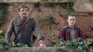 Pedro Pascal and Bella Ramsey in The Last of Us