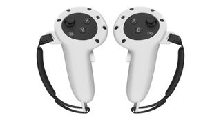 A leaked 3rd party accessory render for Meta Quest 3 controllers