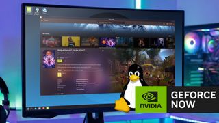 NVIDIA GeForce NOW running on SteamOS desktop