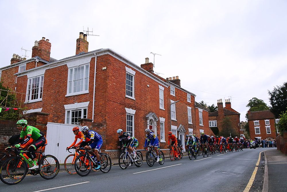 The peloton in action during stage 8 at the Tour of Britain