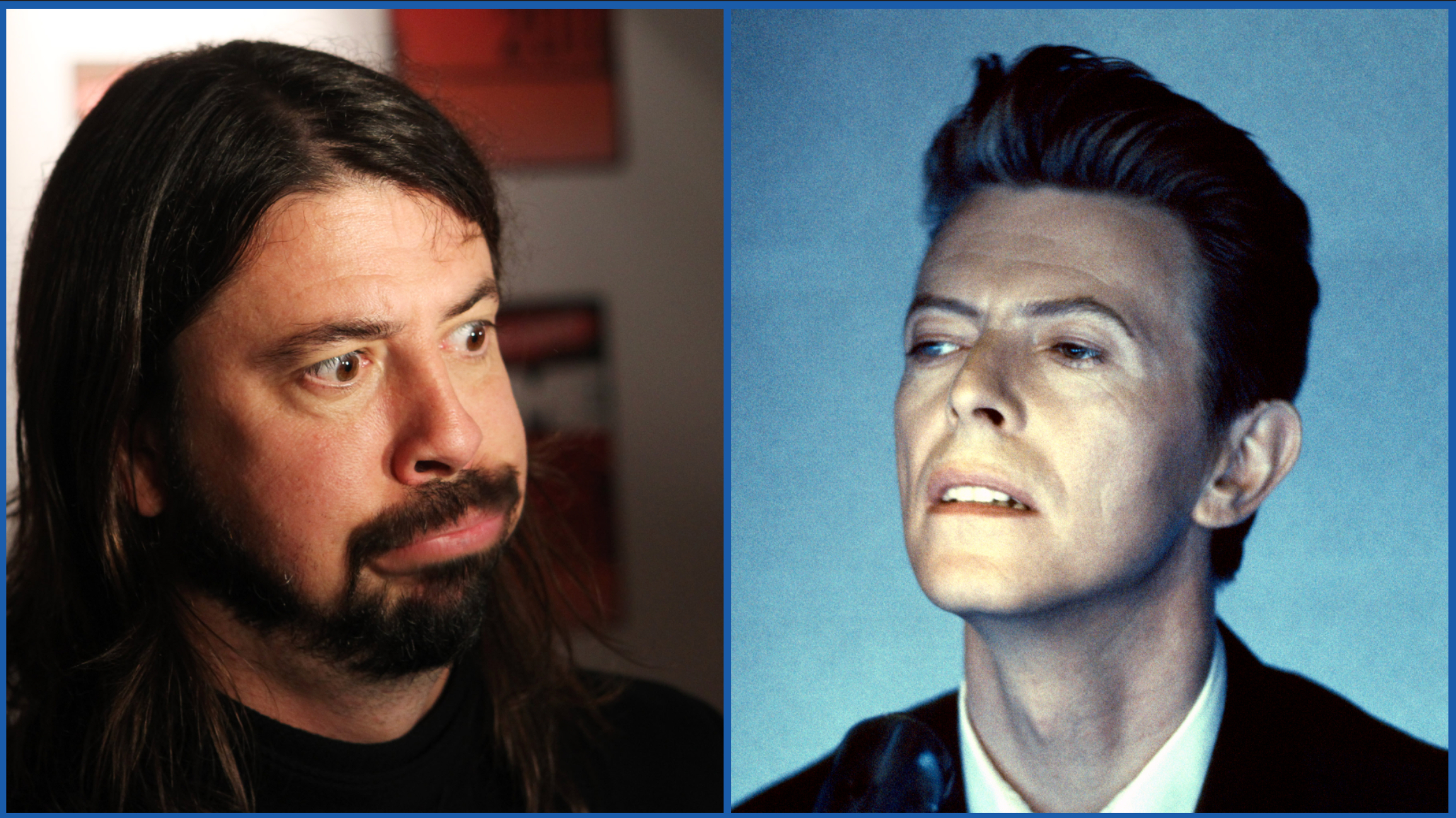 Dave Grohl and David Bowie compositie picture