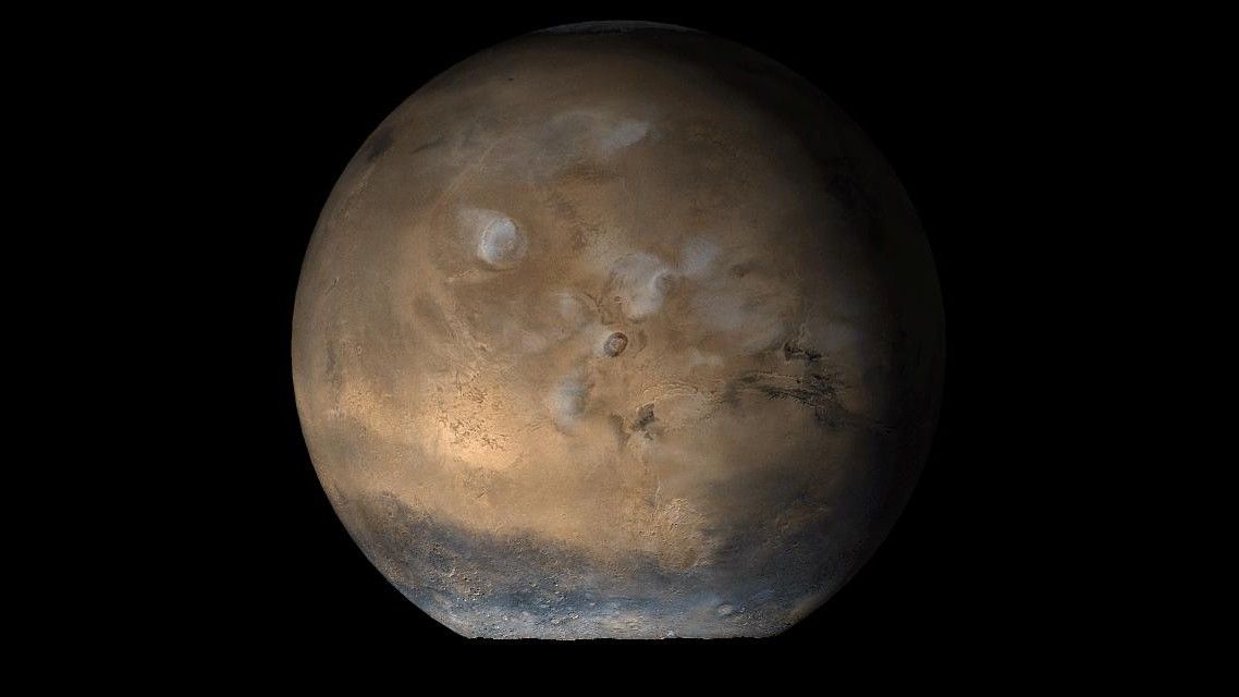 Mars as seen from NASA&#039;s Mars Global Surveyor Orbiter 