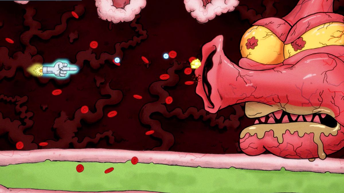 Freedom Finger is a hand-drawn shoot 'em up with a stellar cast