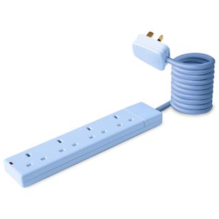 Rubix Extensions Pastel Blue Coloured Electrical Extension Lead 1.5M