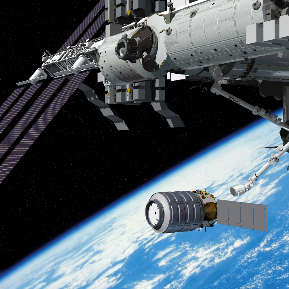 Artist&#039;s Rendering of Cygnus Spacecraft