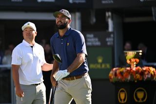 Scottie Scheffler in Presidents Cup action