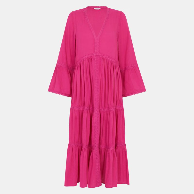 pink summer midi dress from M&amp;amp;S