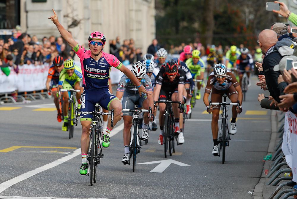 Niccolo Bonifazio (Lampre-Merida) wins GP Lugano.