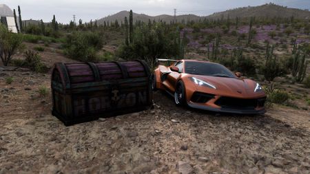 Forza Horizon 5 treasure hunt new heights treasure chest and 2020 corvette stingray