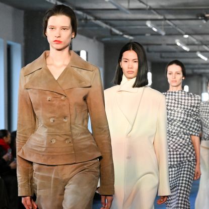 models on the Proenza Schouler New York Fashion Week runway