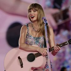 Taylor Swift performs on stage during the Eras Tour