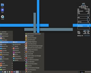 screenshot of antiX's desktop