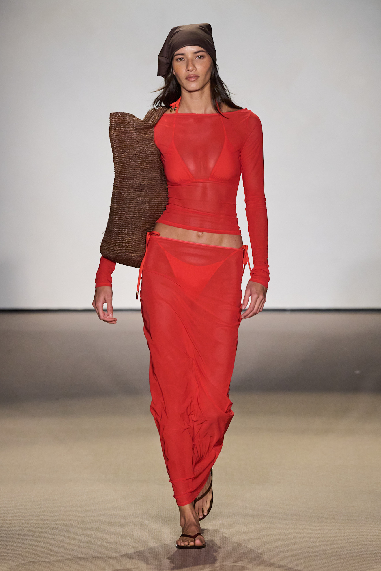 Monday Swimwear model on the runway during Paraiso Miami Swim Week 2026.