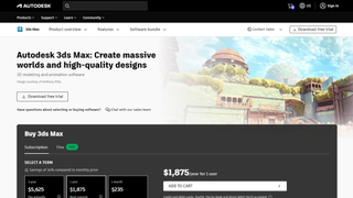 Autodesk 3ds Max homepage