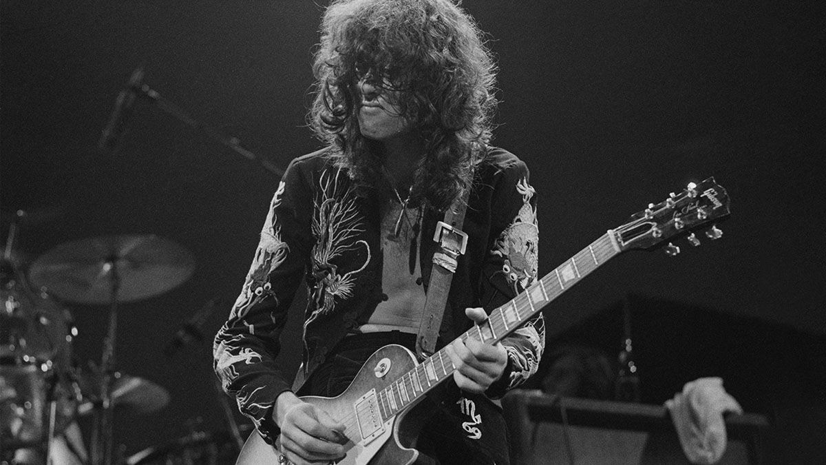 Jimmy Page, live at Earl&#039;s Court in 1975