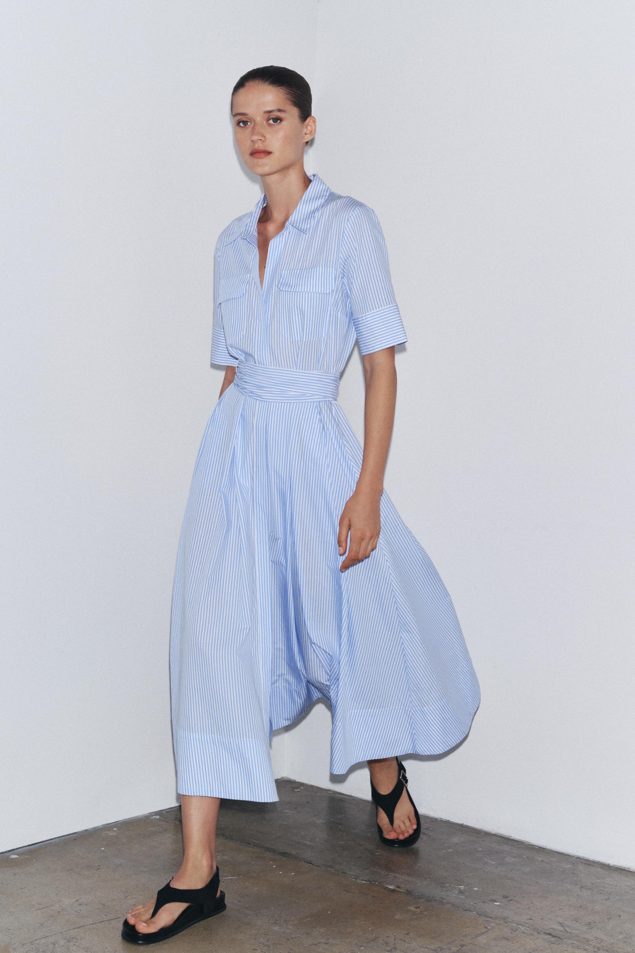 Zw Collection Poplin Shirt Dress